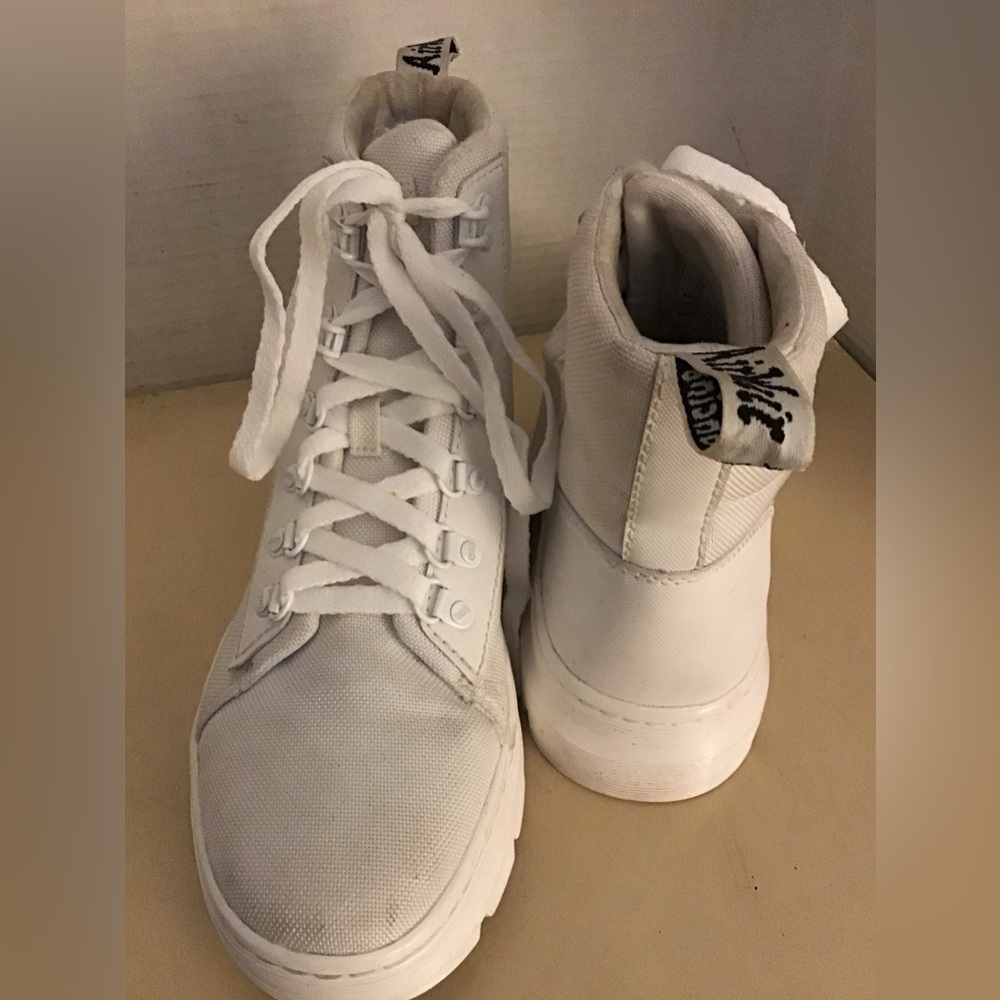 Dr. Martens White High-Top Boots